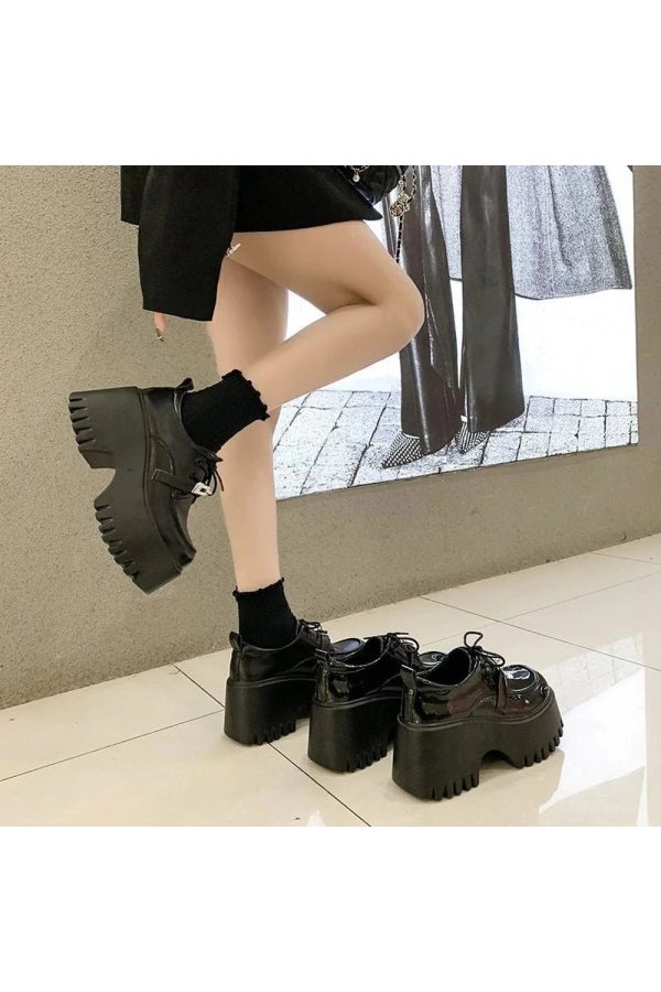 Void Walker Platform Loafers - Y2K Fashion, Cute 2000s Outfits, Mcbling Style