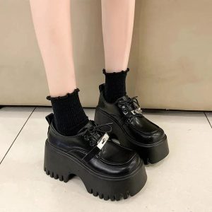 Void Walker Platform Loafers - Y2K Fashion, Cute 2000s Outfits, Mcbling Style