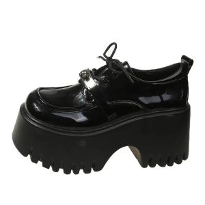 Void Walker Platform Loafers - Y2K Fashion, Cute 2000s Outfits, Mcbling Style