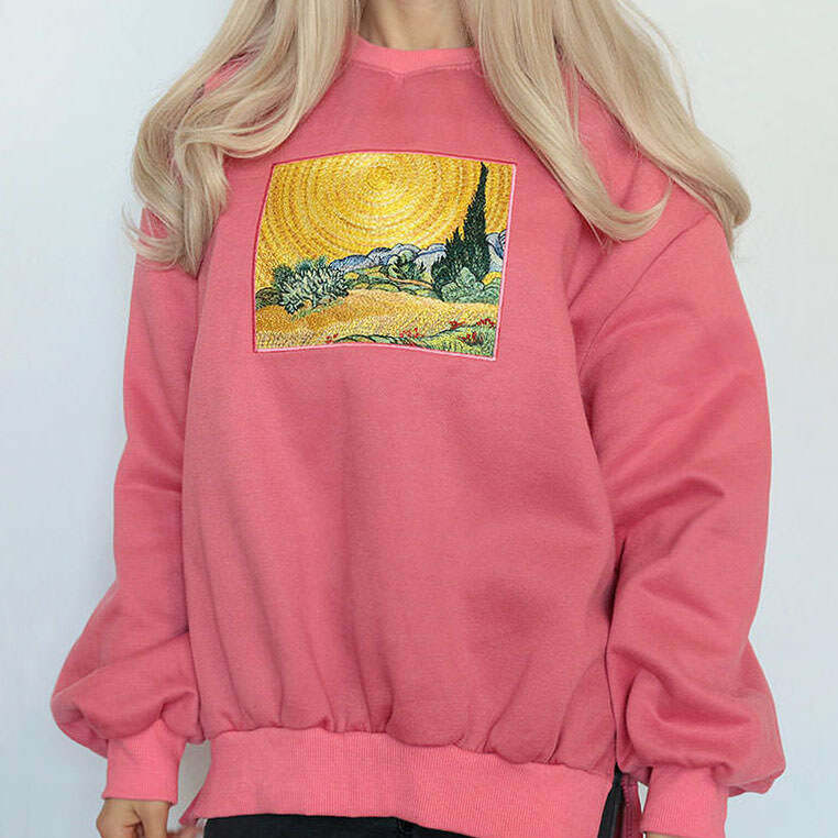 Wheat Field Cypresses Sweatshirt: Trendy Outfit Ideas for Every Occasion