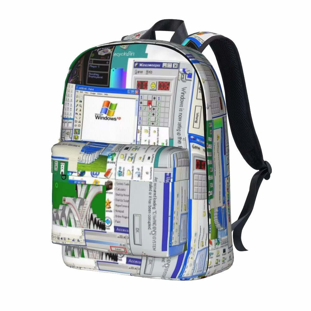 Windows XP Aesthetic Backpack: Perfect for Concerts, School & Everyday Outfits