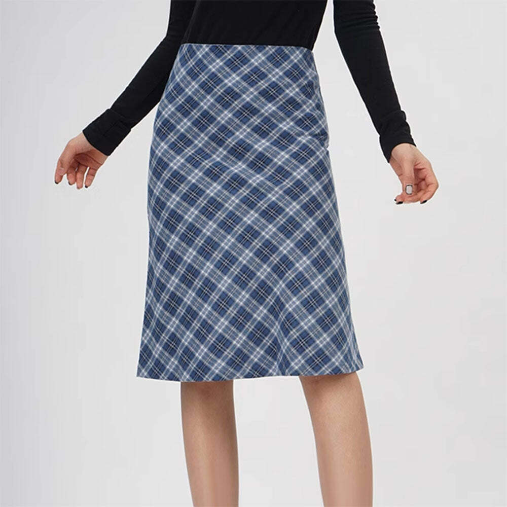 Worry Less Blue Plaid Midi Skirt: Chic Outfit Ideas for Every Occasion