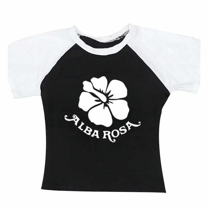 Y2K Alba Rosa Baby Tee: Trendy Outfit Ideas for Concerts & Casual Outfits