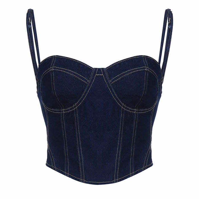 Y2K Denim Corset: Trendy Outfit Ideas for Concerts, Dates, and More