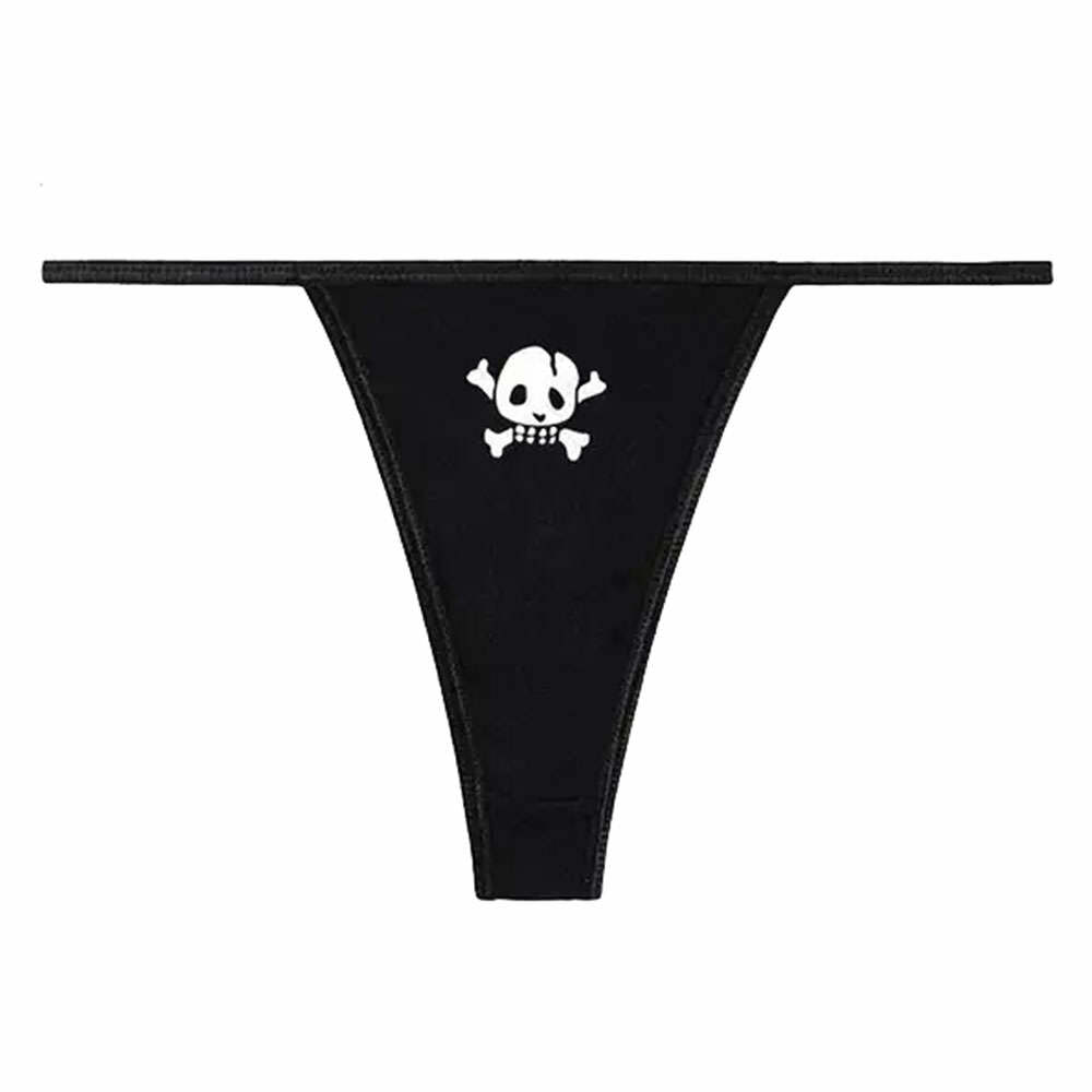 Y2K Skull Thong Panty: Trendy Outfit Ideas for Concerts & Casual Wear