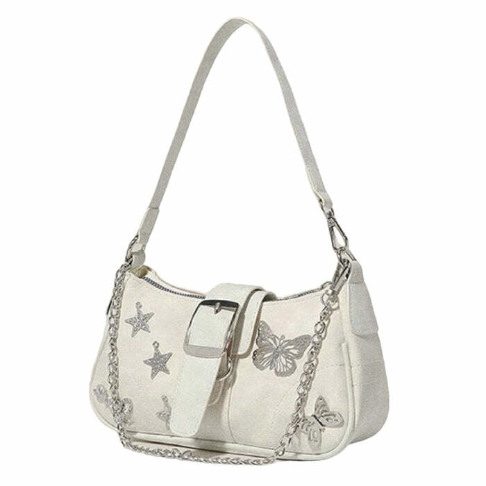 Y2K Star Butterfly Handbag - Cute 2000s Fashion, Juicy Couture Style