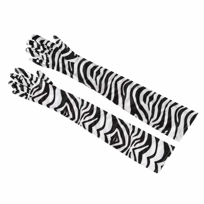 Zebra Pattern Gloves - Cute 2000s Outfits, Y2K Fashion Inspiration